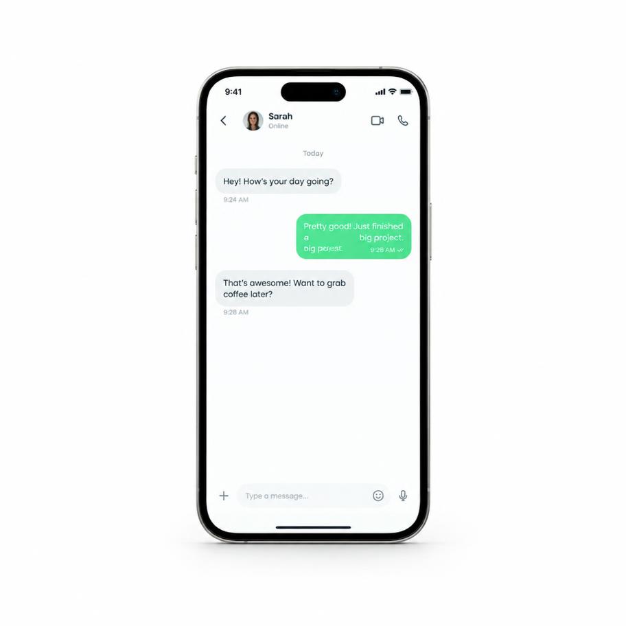 WhatsApp AI interface